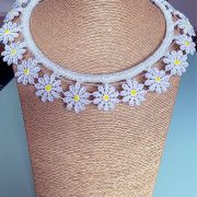 Handmade Crocheted Cloral Necklace