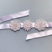 'Innocence' Handmade Necklace, Semi-Precious Bracelets & Matching Purse (Clear & Ivory, Silver)