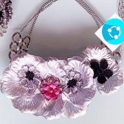 'Splendour' Recycled Handmade Necklace, Semi-Precious Stones Bracelets & Matching Earrings
